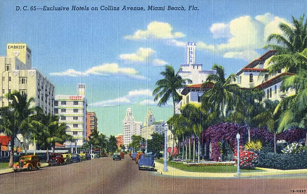 Miami Beach, Florida, USA - Hotels on Collins Avenue