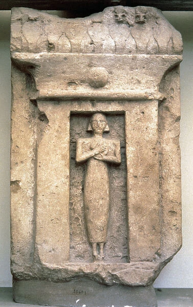 Phoenician art. Italy. Gravestone. 9th-7th centuries B. C. Ar