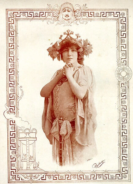 Sarah Bernhardt, French actress