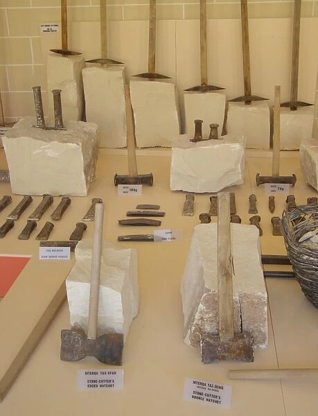 Various quarrying tools, Siggiewi, Malta
