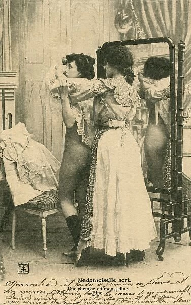 A Woman and her evening dresser