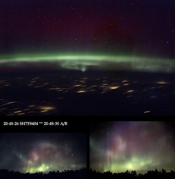 Aurora Borealis from Earth and space