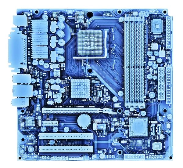 Computer motherboard, X-ray C016  /  7208