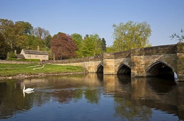 The bridge over the River Wye, Bakewell, Peak District National Park, Derbyshire