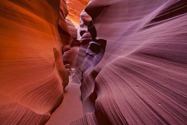 Sandstone Rock formations, Lower Antelope Canyon, Page, Arizona, United States of America, North America