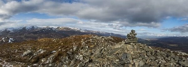 A view across the Cairngorms in Scotland from the top of Creag Dubh near Newtonmore
