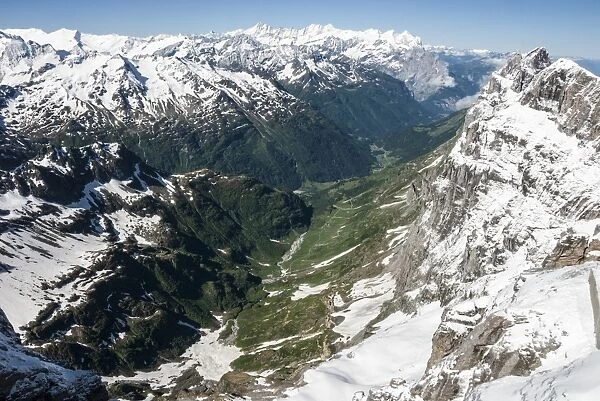Wendental, seen from Titlis, above Engelberg, Unterwald, Switzerland, Europe