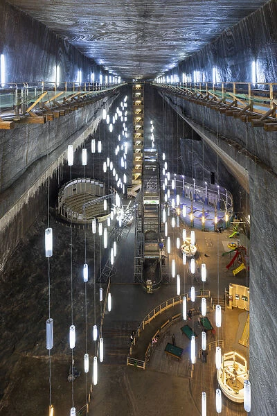 Romania, Transylvania, Cluj-Napoca. The 42 metre deep, 50 metre wide and 80 metre