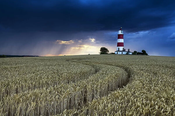 Storm over Happisburgh Lighthouse, Norfolk, England