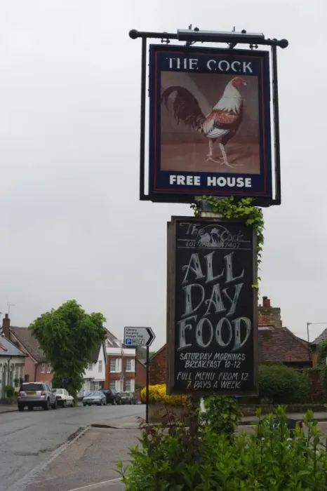 Framed Print : The Cock pub sign in Lavenham Suffolk Framed Print : The Cock pub sign in Lavenham Suffolk