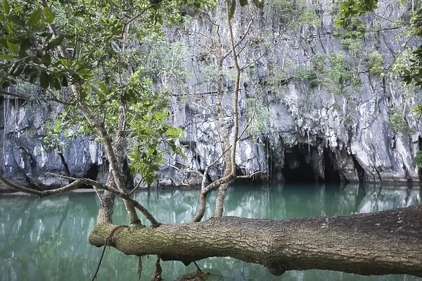 Entrance to the Puerto Princesa Subterranean River National Park on Palawan Philippines