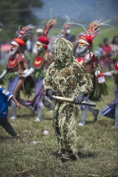 Grassman from Western Highlands at Sing-sing Mt Hagen Show Western Highlands Papua