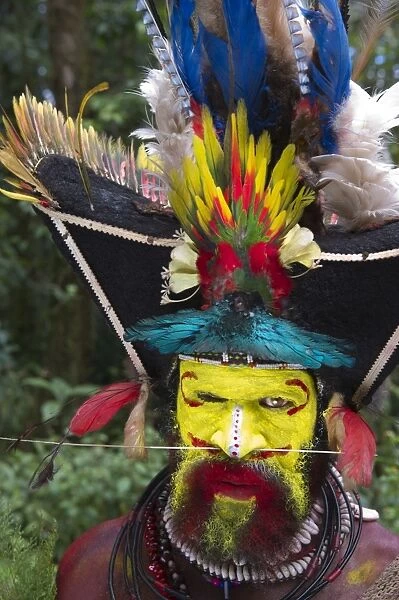 Hale Johu a Huli Wigman from Tari Southern Highlands Papua New Guinea. His eye was