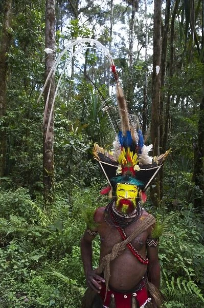 Hale Johu a Huli Wigman from Tari Southern Highlands Papua New Guinea. His eye was
