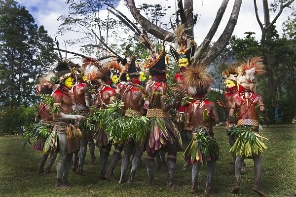 Huli Wigmen from the Tari Valley in the Southern Highlands of Papua New Guinea at