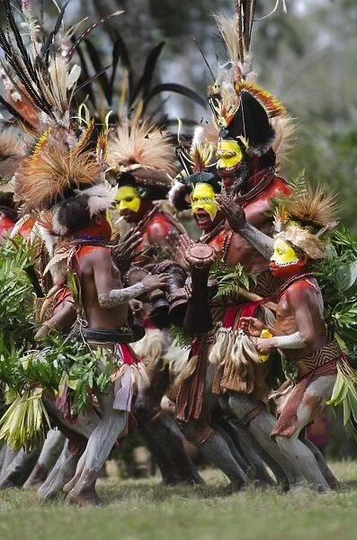 Huli Wigmen from the Tari Valley in the Southern Highlands of Papua New Guinea at