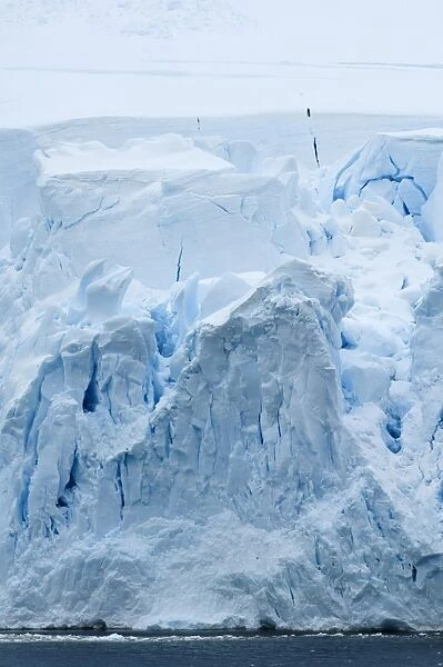 Ice cliff Lemaire Channel Antarctic Peninsula Antarctica
