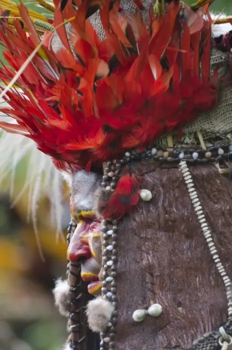 Framed Print : Juiwika Tribe from Western Highlands at Sing-sing at the Paiya Show in Western Highlands