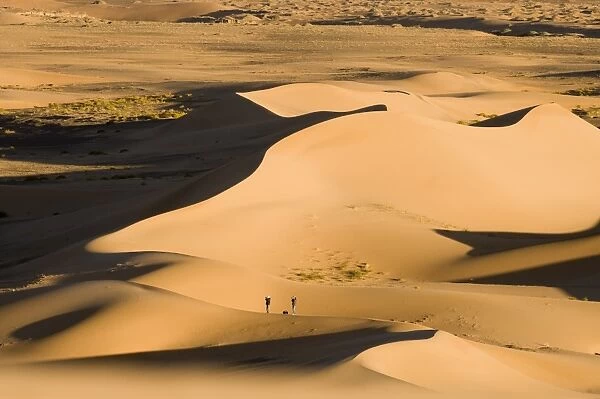 Khongoryn Els sand dunes in southern Gobi Desert Mongolia winter