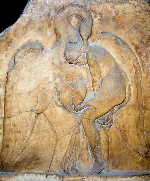 Marble relief of Leda and the Swan 3rd century AD