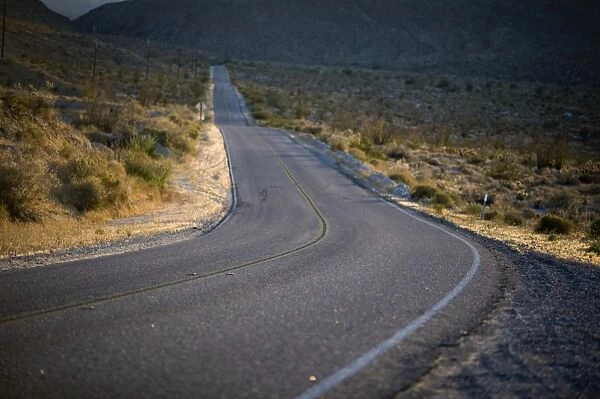 Road through Anza - Borrego Desert State Park California April