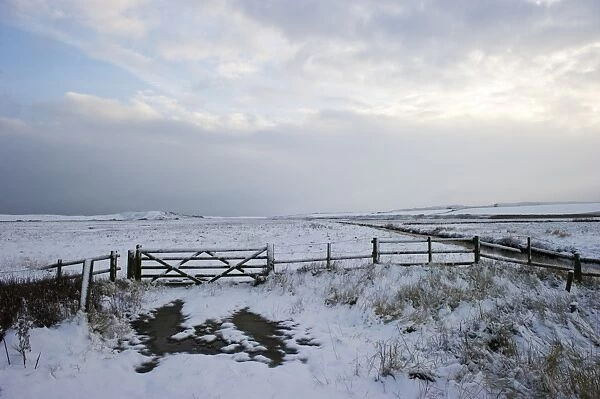 Salthouse in the snow Norfolk December