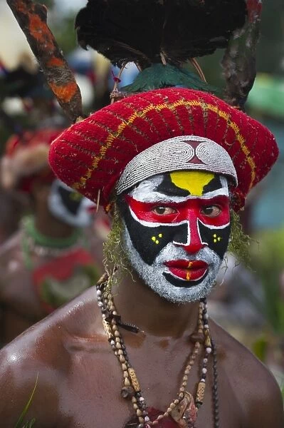Sing-sing group from Tambul in Western Highlands at Mt Hagen Show Papua New Guinea