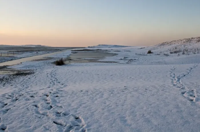 Framed Print : Snow covered beach at Salthouse Norfolk December Framed Print : Snow covered beach at Salthouse Norfolk December