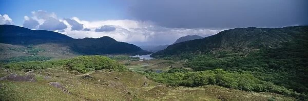 The view from Ladys View, Ring of Kerry, Killarney National Park, Ireland (shows