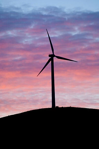 Wind turbines Shetland Scotland
