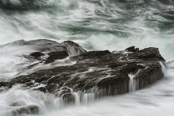 Waves on rocks, Dingle Peninsula, County Kerry, Munster, Ireland, November