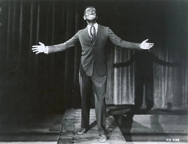 AL JOLSON, 1927. Shown in a scene from The Jazz Singer, 1927