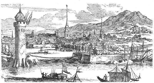 HAVANA, CUBA, 1670. The port and city of Havana, Cuba. Copper engraving, 1670