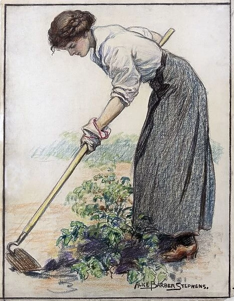 STEPHENS: GARDENING, c1917. Somebody has to raise everything you eat, do your share