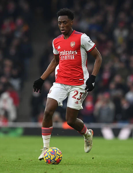 Arsenal's Albert Sambi Lokonga in Action: Premier League 2021-22 - Arsenal vs Burnley