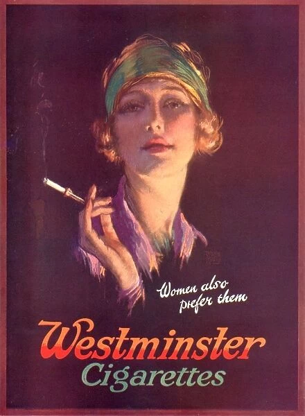 Westminster 1930s UK cigarettes smoking