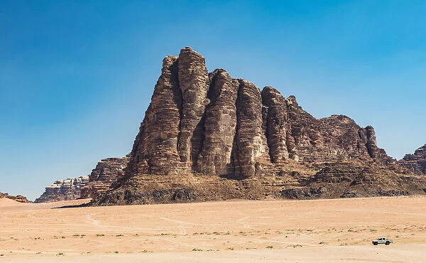The 'Seven Pillars of Wisdom'at Wadi Rum, Jordan