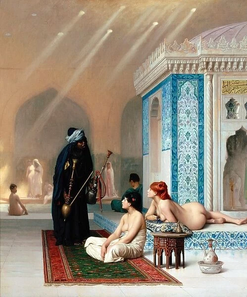 Jean-Leon Gerome (1824-1904) French painter and sculptor Title Pool in a Harem
