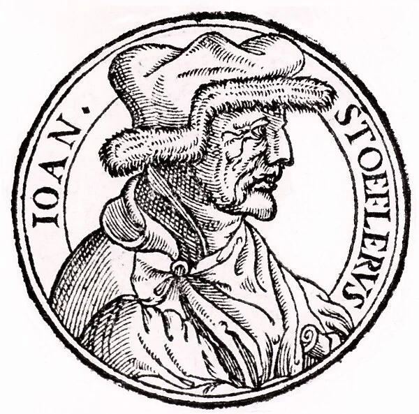 Johannes Stoeffler or Stofler (1452-1531) German mathematician, astronomer, astrologer