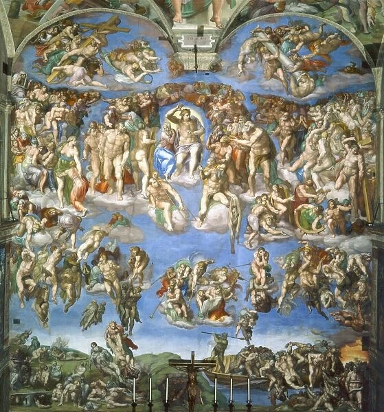 The Last Judgment painted by Michelangelo between 1536 and 1541