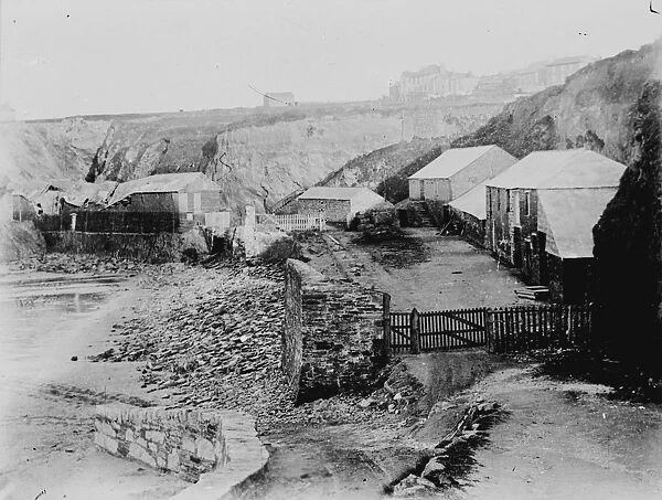 Treffry pilchard cellar, Newquay, Cornwall. Late 1800s