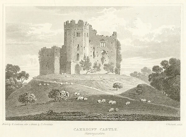 Caerdiff Castle, Glamorganshire (engraving)