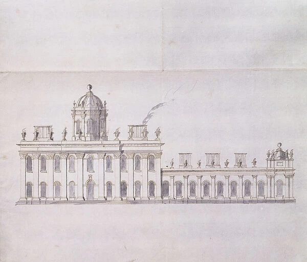 Castle Howard, Yorkshire: A Schematic pencil Sketch showing the Development of