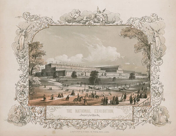 Crystal Palace, Hyde Park, London (coloured engraving)