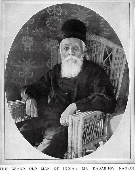 Dadabhai Naoroji, The Grand Old Man of India, 1914 (b  /  w photo)