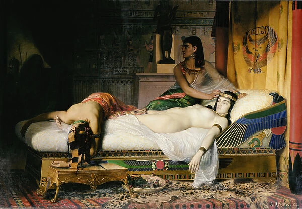 Death of Cleopatra, 1874 (oil on canvas)