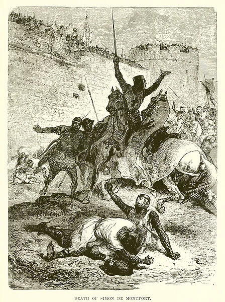 Death of Simon De Montfort (engraving)