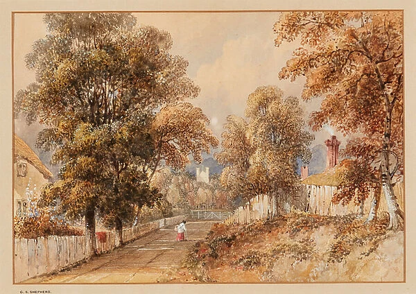 East Stratton ( watercolour)