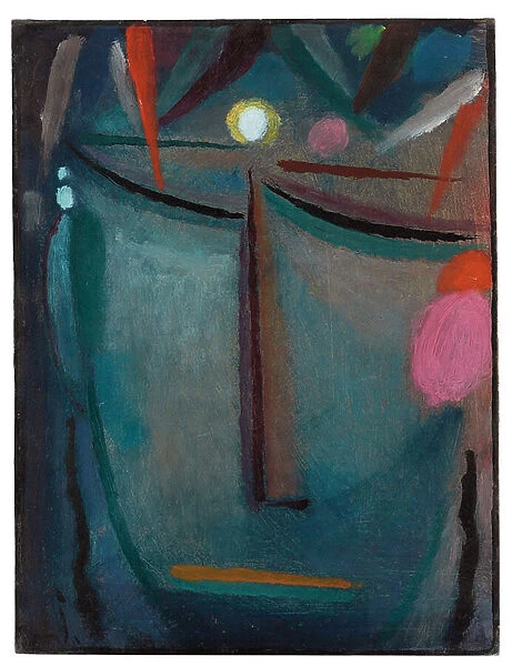 Face of Christ, Crown of Thorns, 1918 (oil on cardboard)