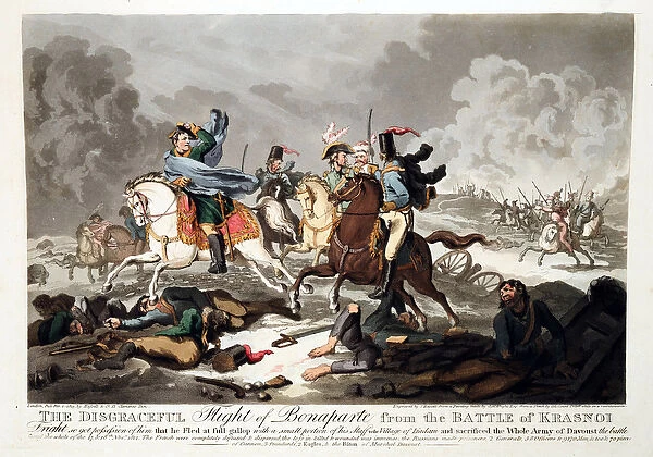 The Flight of Bonaparte from the Battle of Krasnoi (Krasnoje) 1812 - Wright